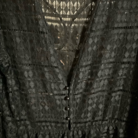 Lioness Black Lace Romper/ Bikini cover up L EUC - Picture 4 of 10